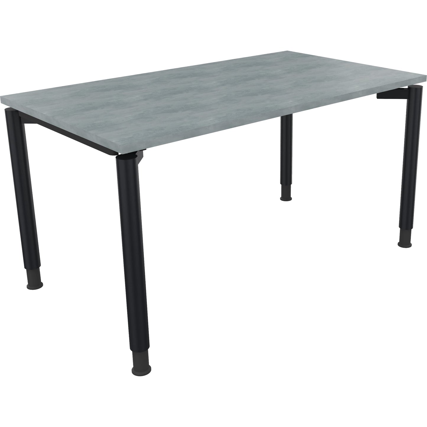 Schreibtisch all in one Maße: 1.400 x 680-820 x 800 mm (B x H x T) Holz beton hell