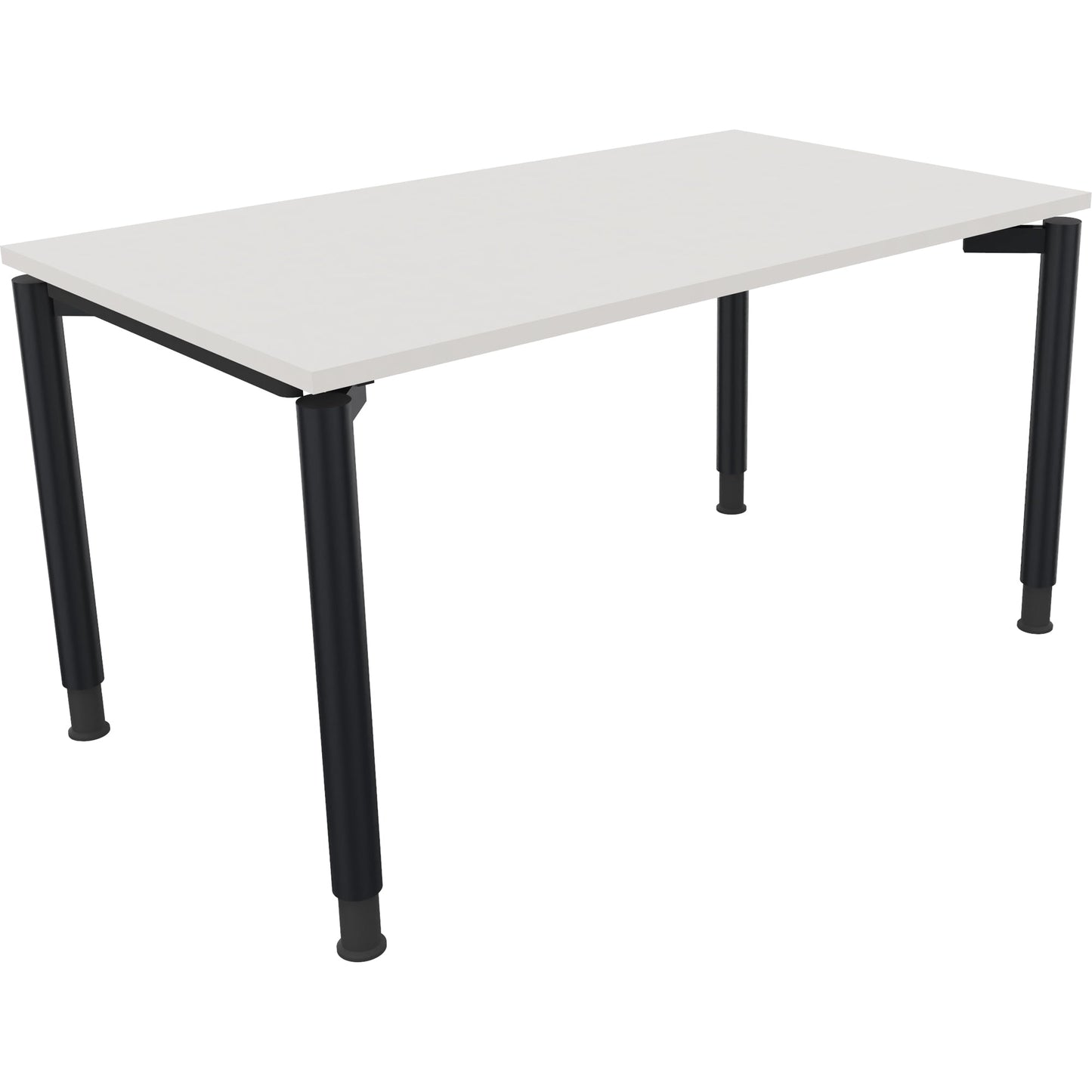Schreibtisch all in one Maße: 1.400 x 680-820 x 800 mm (B x H x T) Holz diamantweiß