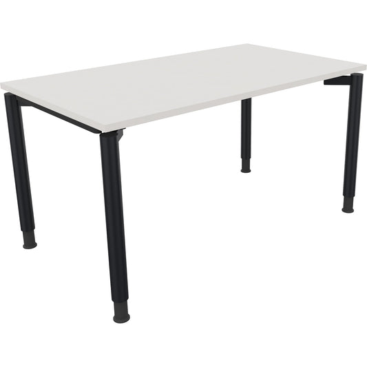 Schreibtisch all in one Maße: 1.400 x 680-820 x 800 mm (B x H x T) Holz diamantweiß