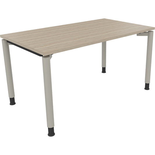 Schreibtisch all in one Maße: 1.400 x 680-820 x 800 mm (B x H x T) Holz eiche natur