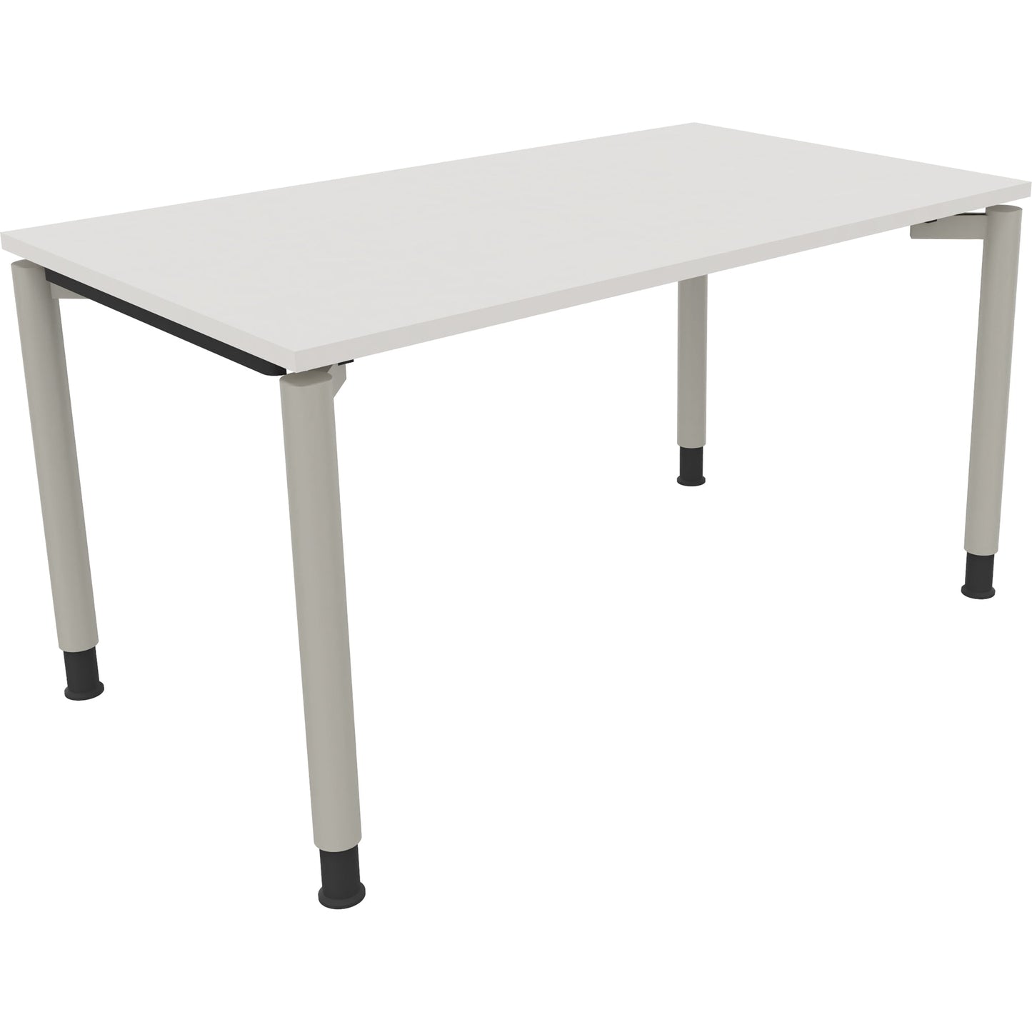 Schreibtisch all in one Maße: 1.400 x 680-820 x 800 mm (B x H x T) Holz diamantweiß
