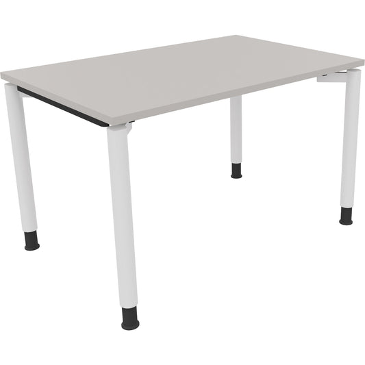 Schreibtisch all in one Maße: 1.200 x 680-820 x 800 mm (B x H x T) Holz lichtgrau