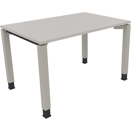 Schreibtisch all in one Maße: 1.200 x 680-820 x 800 mm (B x H x T) Holz lichtgrau