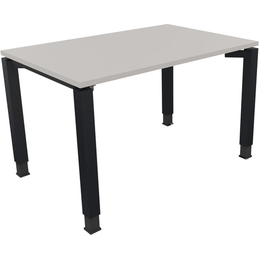 Schreibtisch all in one Maße: 1.200 x 680-820 x 800 mm (B x H x T) Holz lichtgrau