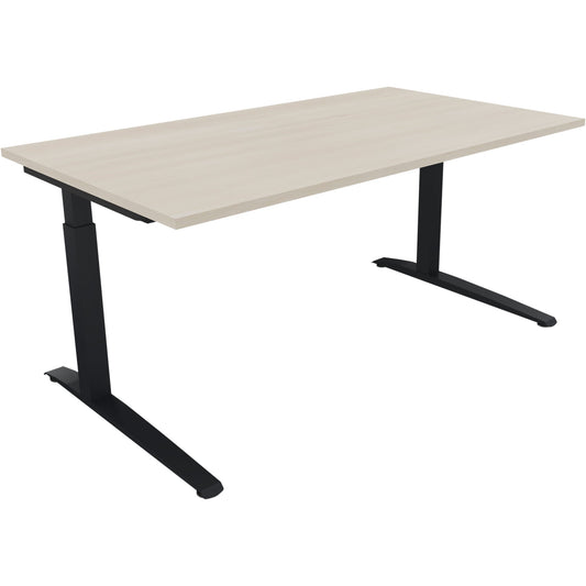 Schreibtisch all in one Maße: 1.600 x 650-850 x 900 mm (B x H x T) Holz akazie hell