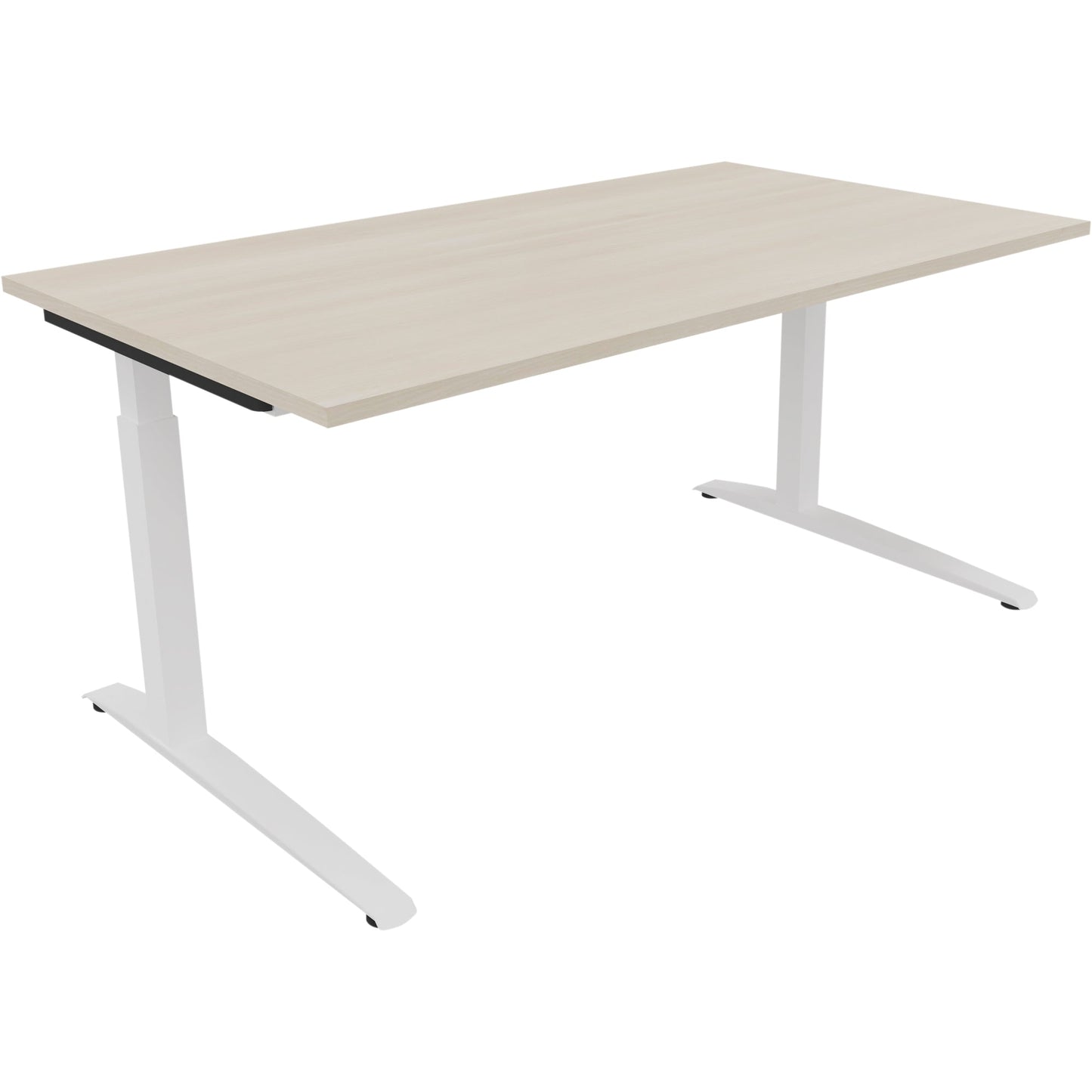 Schreibtisch all in one Maße: 1.600 x 650-850 x 900 mm (B x H x T) Holz akazie hell