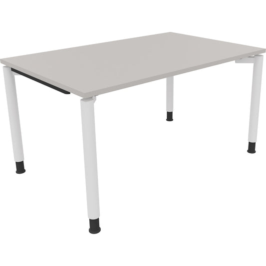 Schreibtisch all in one Maße: 1.400 x 680-820 x 900 mm (B x H x T) Holz lichtgrau