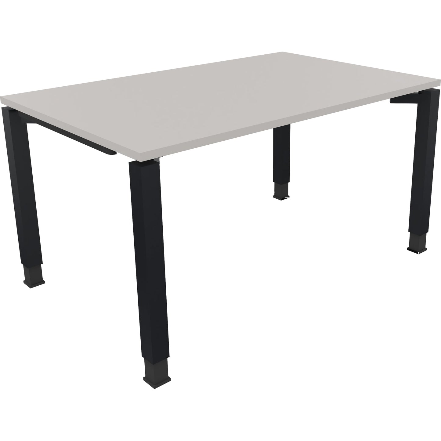 Schreibtisch all in one Maße: 1.400 x 680-820 x 900 mm (B x H x T) Holz lichtgrau