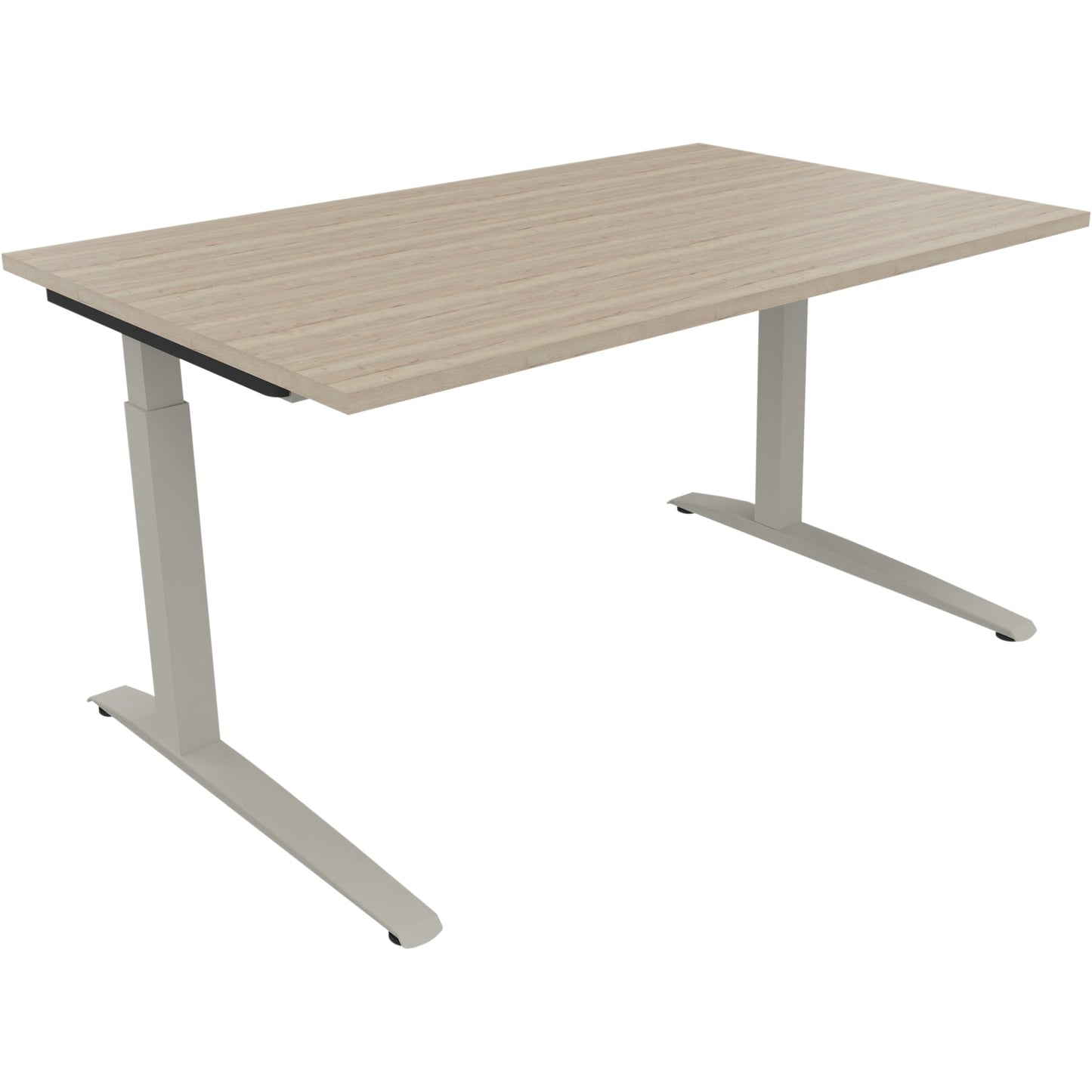 Schreibtisch all in one Maße: 1.400 x 650-850 x 900 mm (B x H x T) Holz eiche natur