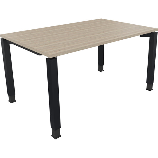 Schreibtisch all in one Maße: 1.400 x 680-820 x 900 mm (B x H x T) Holz eiche natur