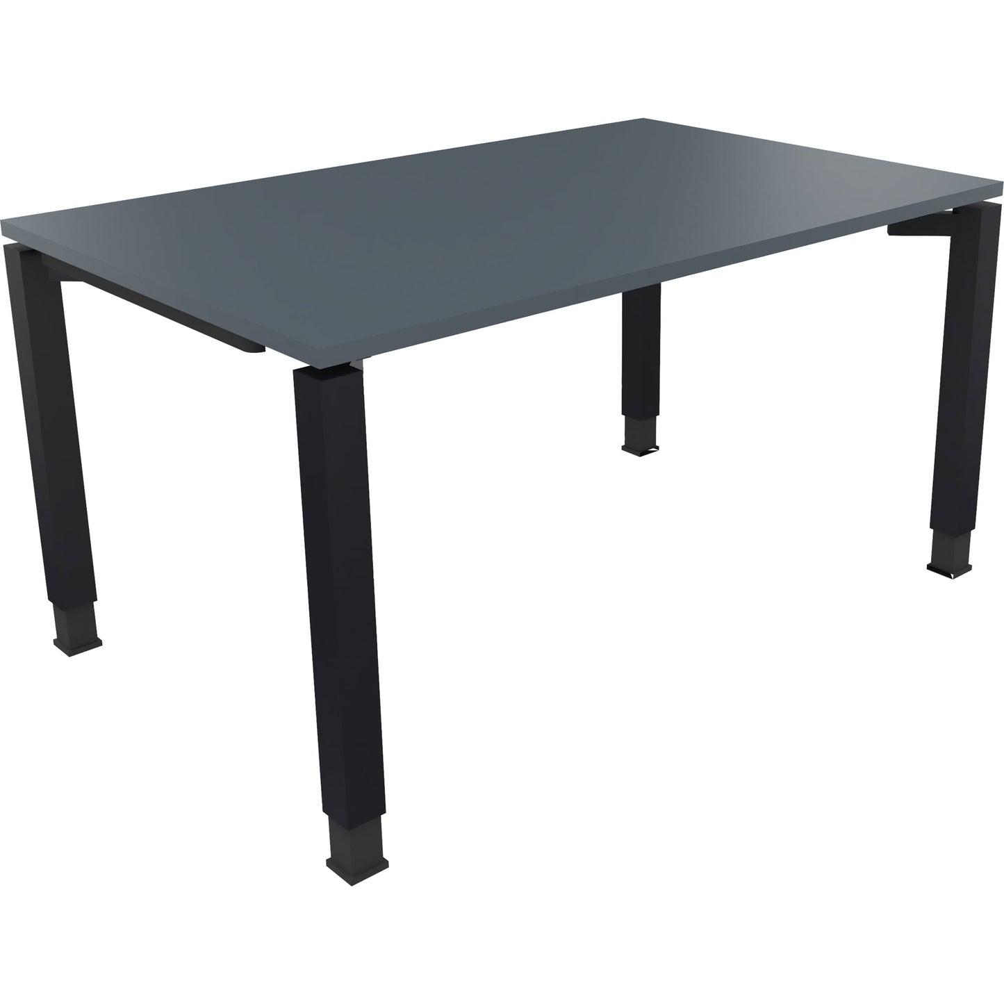 Schreibtisch all in one Maße: 1.400 x 680-820 x 900 mm (B x H x T) Holz lavagrau