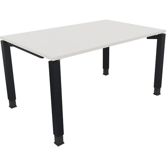 Schreibtisch all in one Maße: 1.400 x 680-820 x 900 mm (B x H x T) Holz diamant weiß