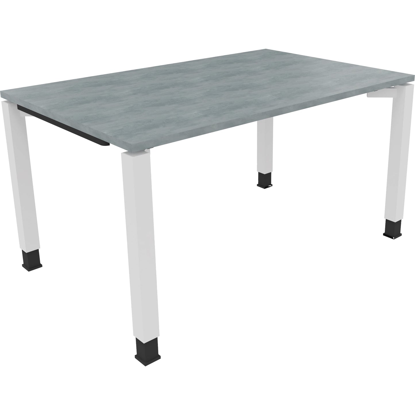 Schreibtisch all in one Maße: 1.400 x 680-820 x 900 mm (B x H x T) Holz beton hell
