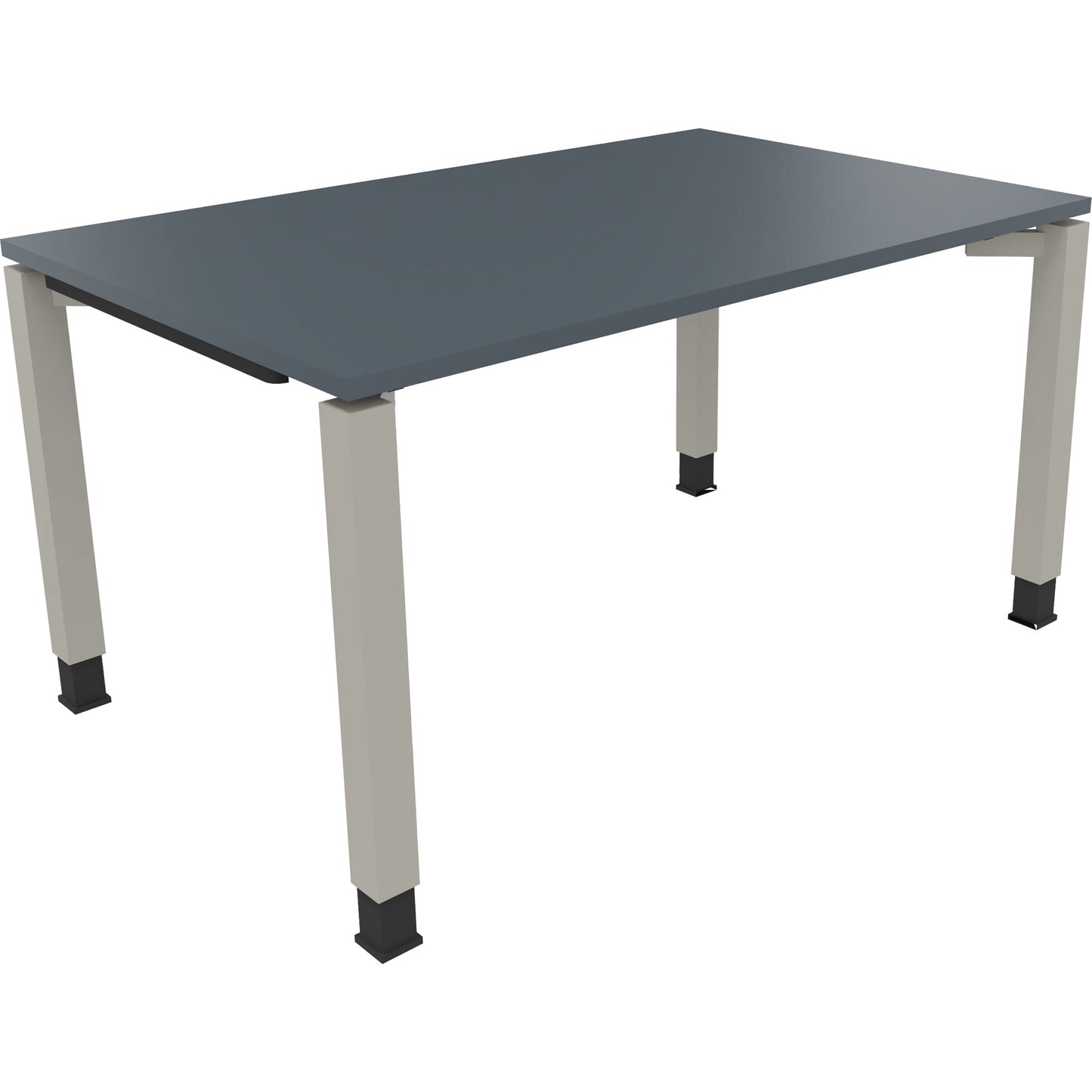 Schreibtisch all in one Maße: 1.400 x 680-820 x 900 mm (B x H x T) Holz lavagrau
