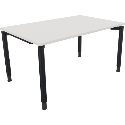 Schreibtisch all in one Maße: 1.400 x 680-820 x 900 mm (B x H x T) Holz diamant weiß
