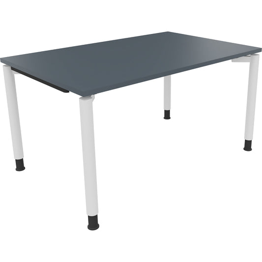 Schreibtisch all in one Maße: 1.400 x 680-820 x 900 mm (B x H x T) Holz lavagrau