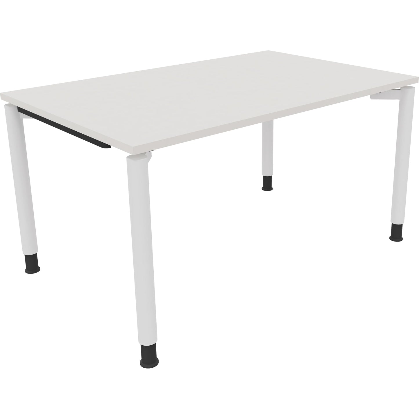 Schreibtisch all in one Maße: 1.400 x 680-820 x 900 mm (B x H x T) Holz diamant weiß