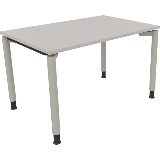 Schreibtisch all in one Maße: 1.200 x 680-820 x 800 mm (B x H x T) Holz lichtgrau