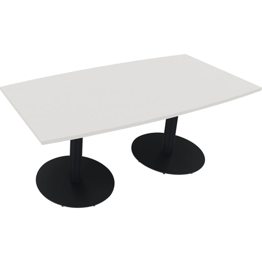 Konferenztisch communication 1.800 x 720 x 800/900 mm (B x H x T) Holz Farbe der Tischplatte: diamantweiß