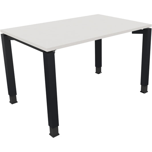 Schreibtisch all in one Maße: 1.200 x 680-820 x 800 mm (B x H x T) Holz diamantweiß
