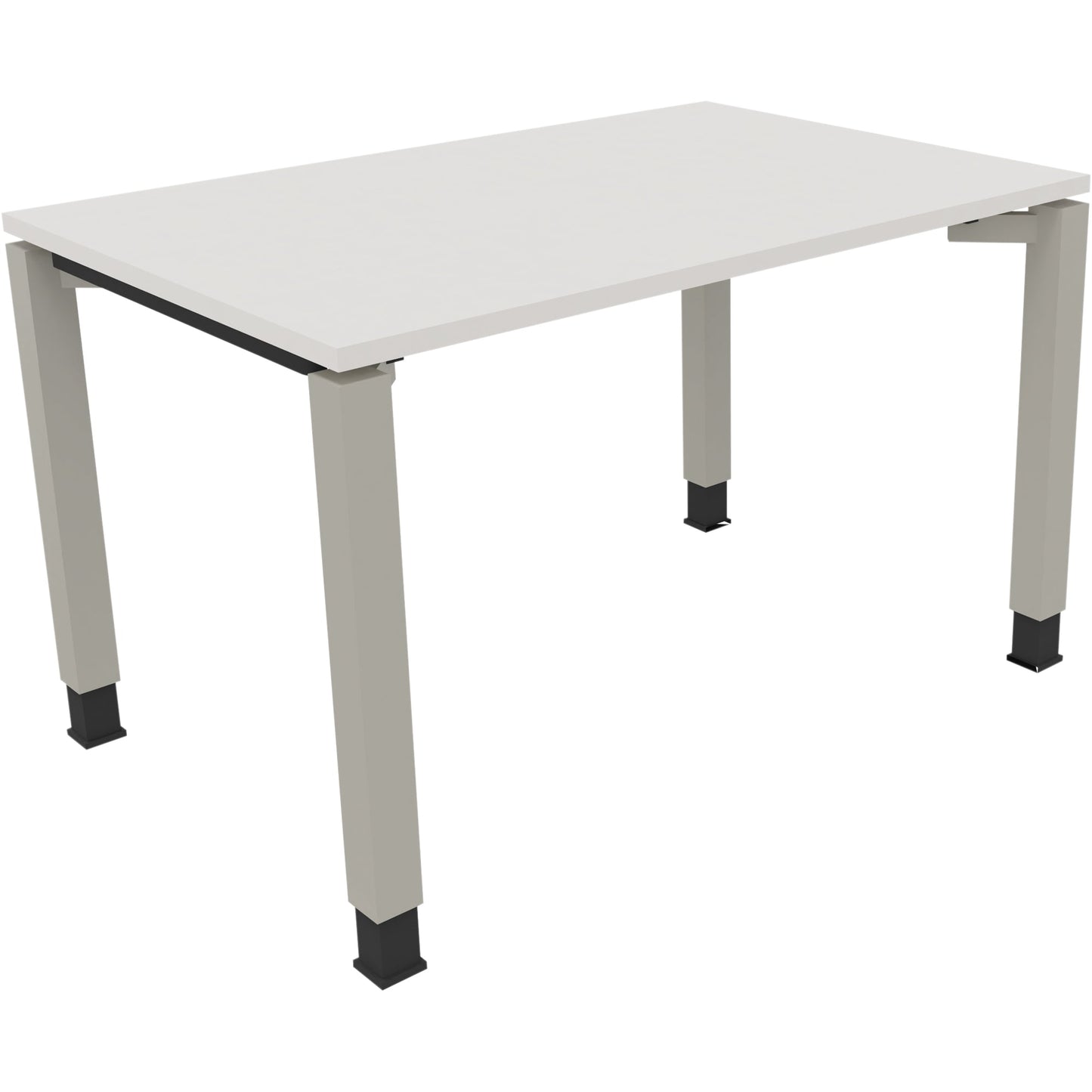 Schreibtisch all in one Maße: 1.200 x 680-820 x 800 mm (B x H x T) Holz diamantweiß