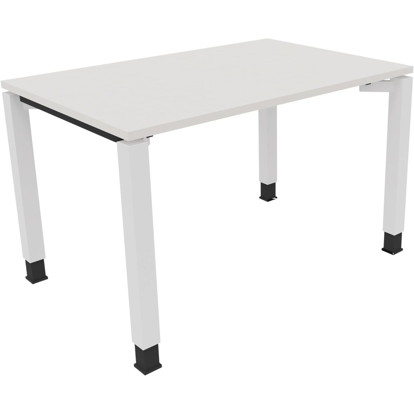 Schreibtisch all in one Maße: 1.200 x 680-820 x 800 mm (B x H x T) Holz diamantweiß
