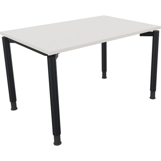 Schreibtisch all in one Maße: 1.200 x 680-820 x 800 mm (B x H x T) Holz diamantweiß