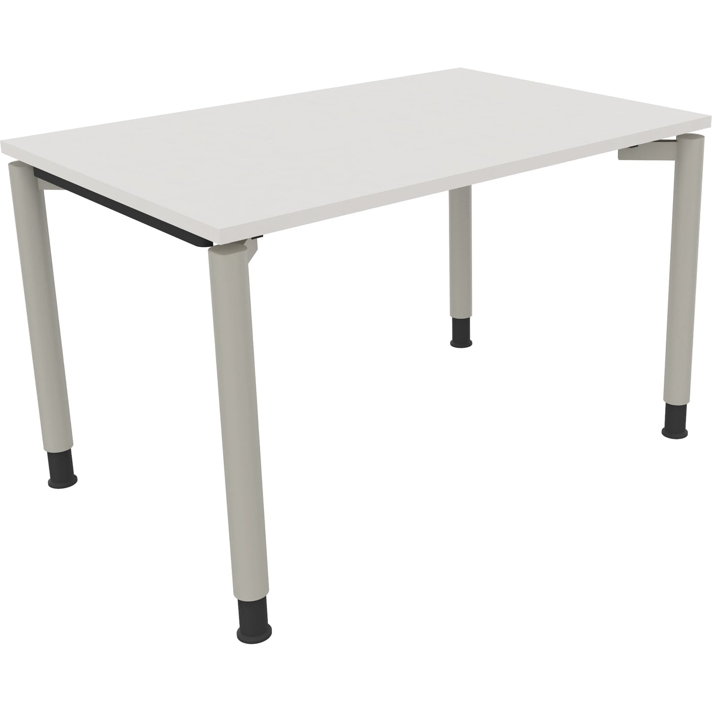 Schreibtisch all in one Maße: 1.200 x 680-820 x 800 mm (B x H x T) Holz diamantweiß