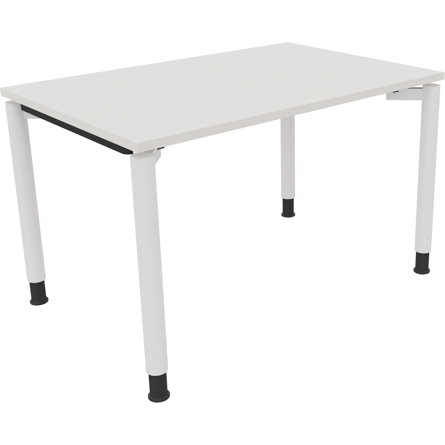 Schreibtisch all in one Maße: 1.200 x 680-820 x 800 mm (B x H x T) Holz diamantweiß