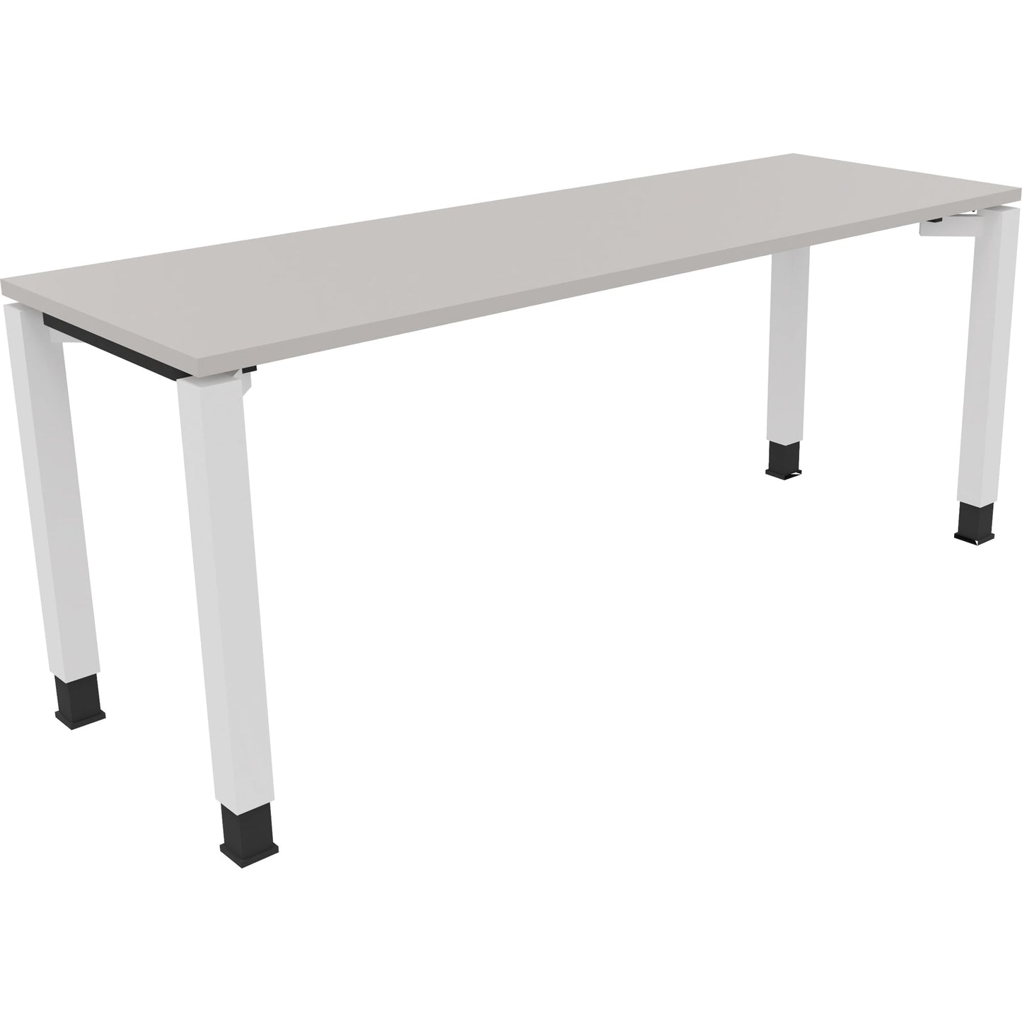 Schreibtisch all in one Maße: 1.800 x 680-820 x 600 mm (B x H x T) Holz lichtgrau