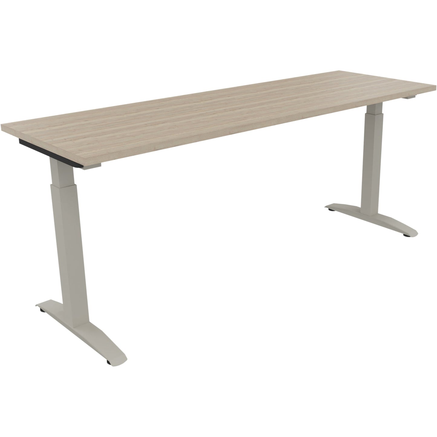 Schreibtisch all in one Maße: 1.800 x 650-850 x 600 mm (B x H x T) Holz eiche natur