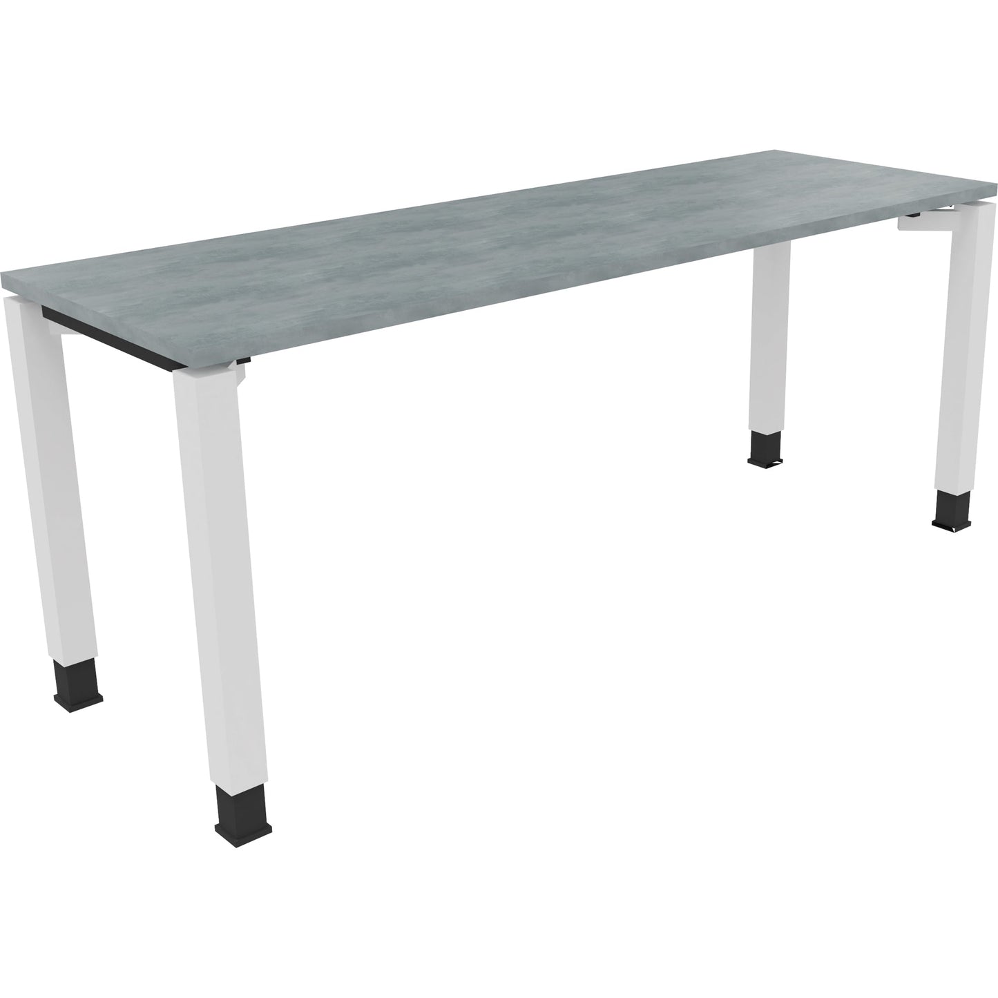 Schreibtisch all in one Maße: 1.800 x 680-820 x 600 mm (B x H x T) Holz beton hell