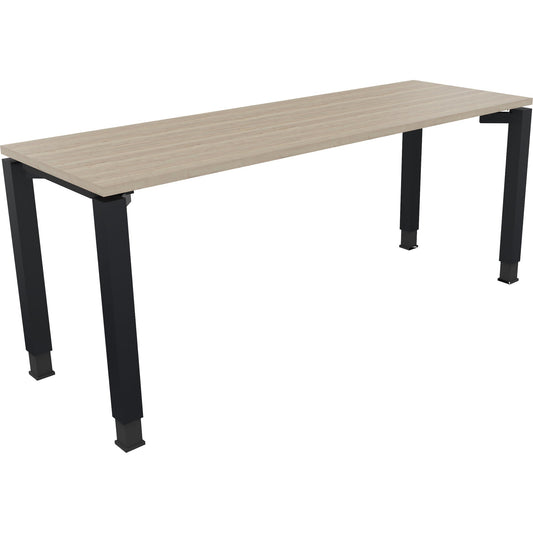 Schreibtisch all in one Maße: 1.800 x 680-820 x 600 mm (B x H x T) Holz eiche natur