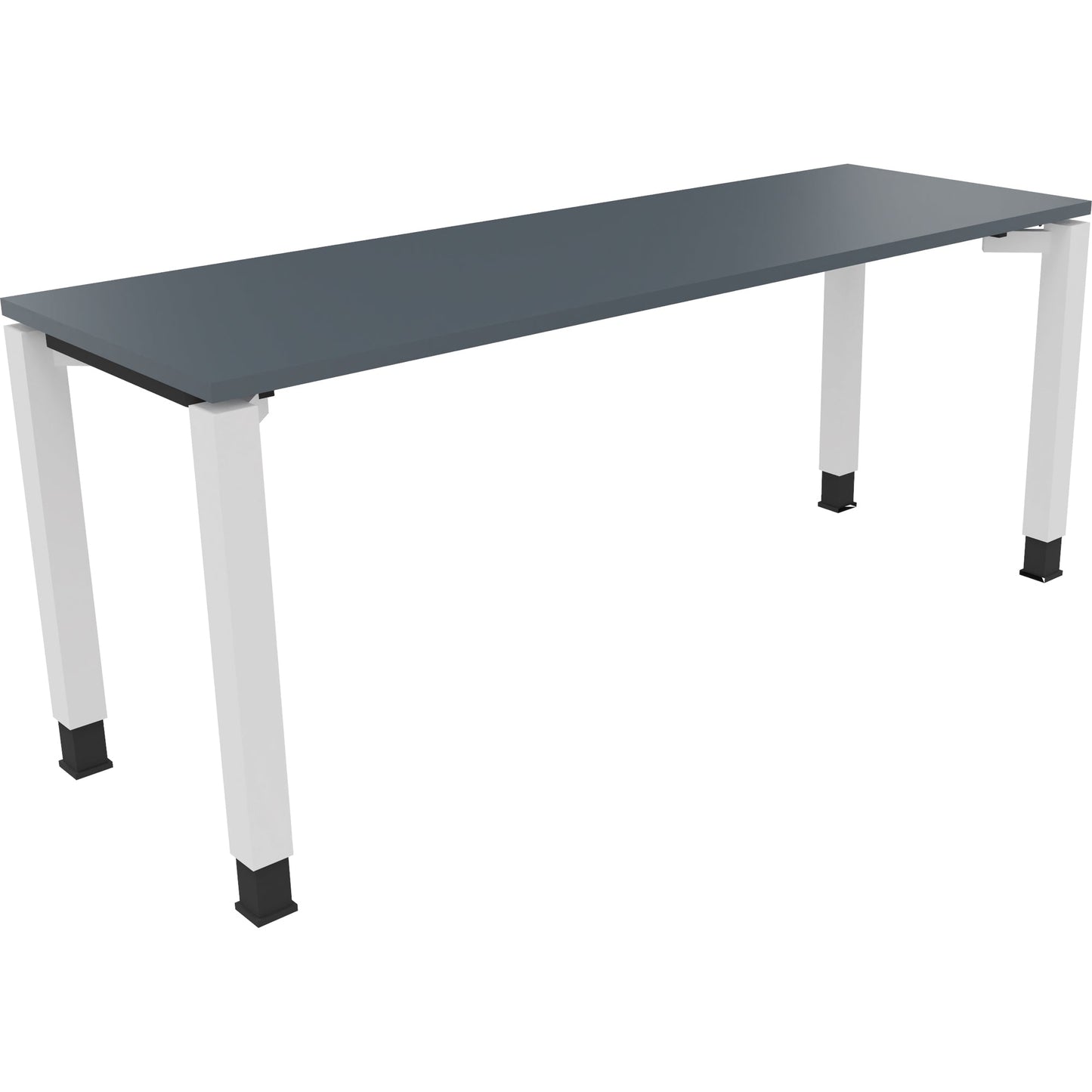 Schreibtisch all in one Maße: 1.800 x 680-820 x 600 mm (B x H x T) Holz lavagrau