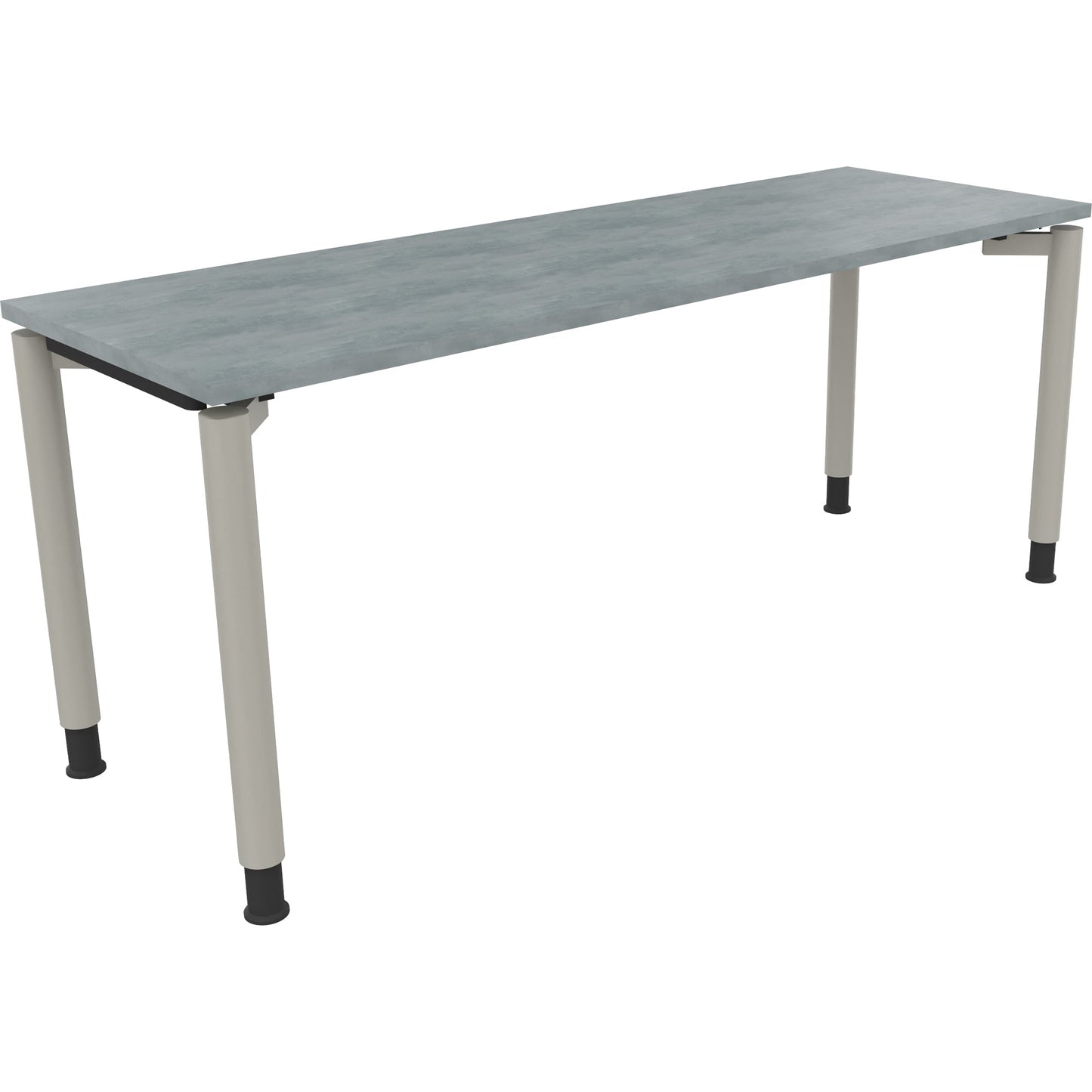 Schreibtisch all in one Maße: 1.800 x 680-820 x 600 mm (B x H x T) Holz beton hell