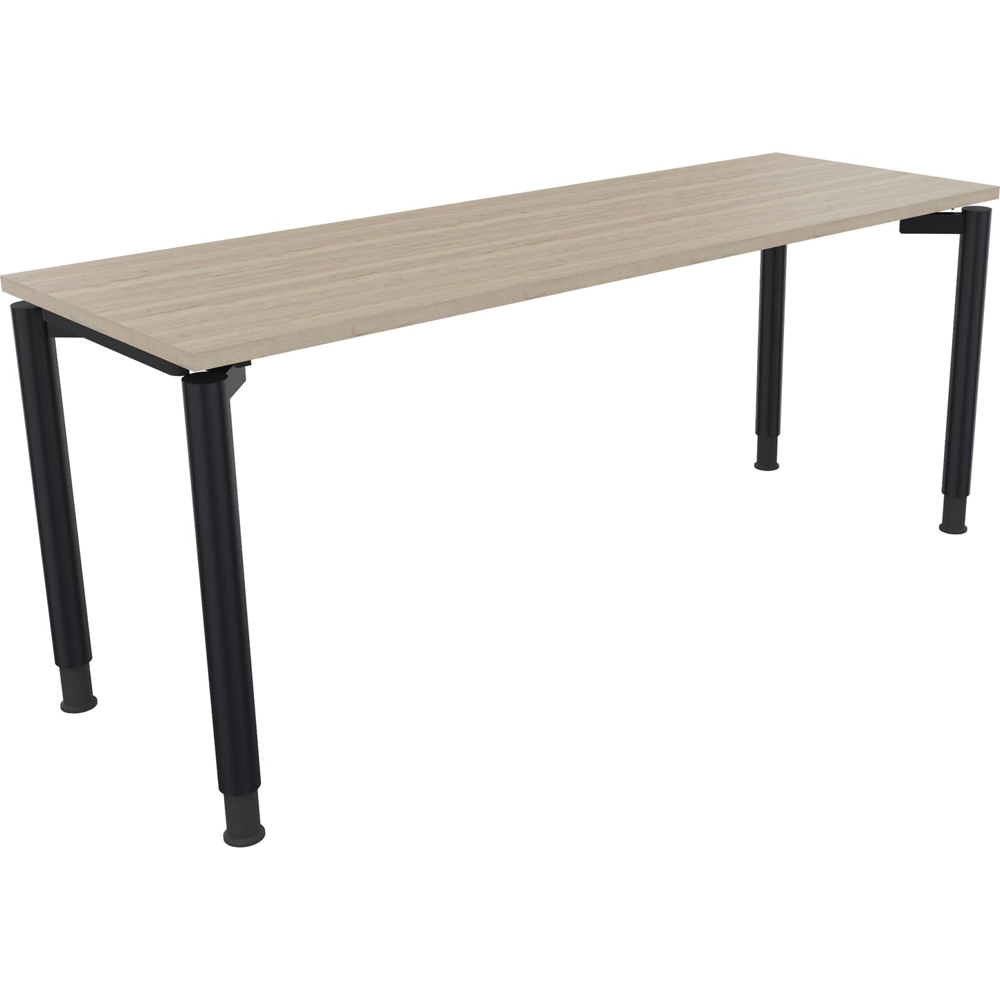 Schreibtisch all in one Maße: 1.800 x 680-820 x 600 mm (B x H x T) Holz eiche natur