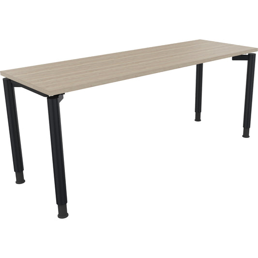 Schreibtisch all in one Maße: 1.800 x 680-820 x 600 mm (B x H x T) Holz eiche natur