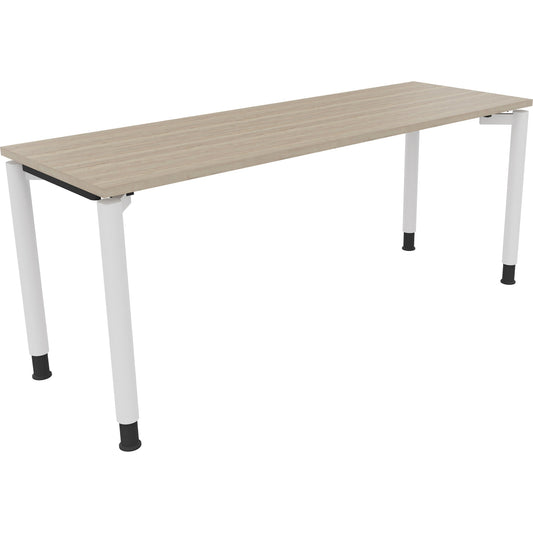 Schreibtisch all in one Maße: 1.800 x 680-820 x 600 mm (B x H x T) Holz eiche natur