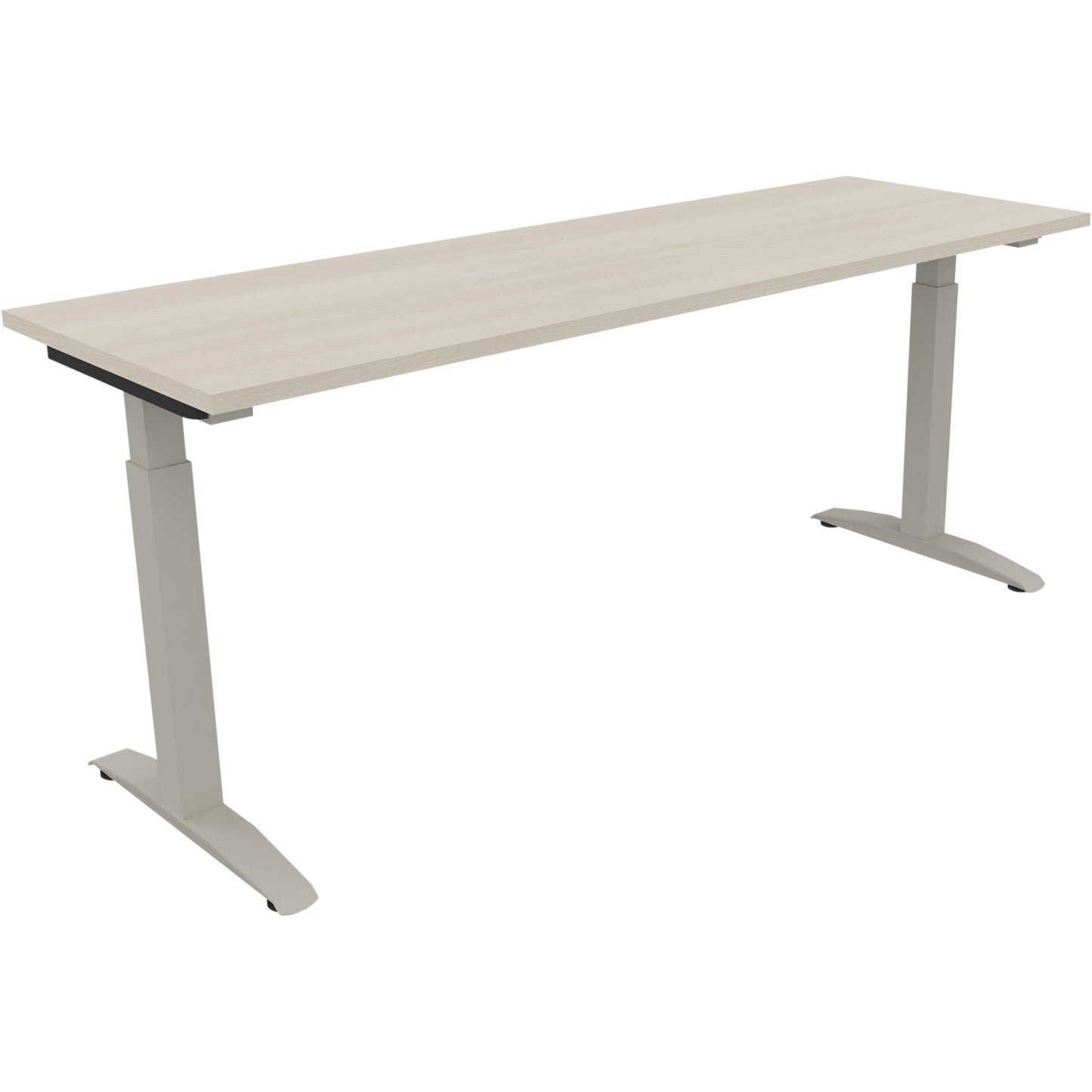 Schreibtisch all in one Maße: 1.800 x 650-850 x 600 mm (B x H x T) Holz akazie hell