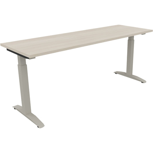 Schreibtisch all in one Maße: 1.800 x 650-850 x 600 mm (B x H x T) Holz akazie hell