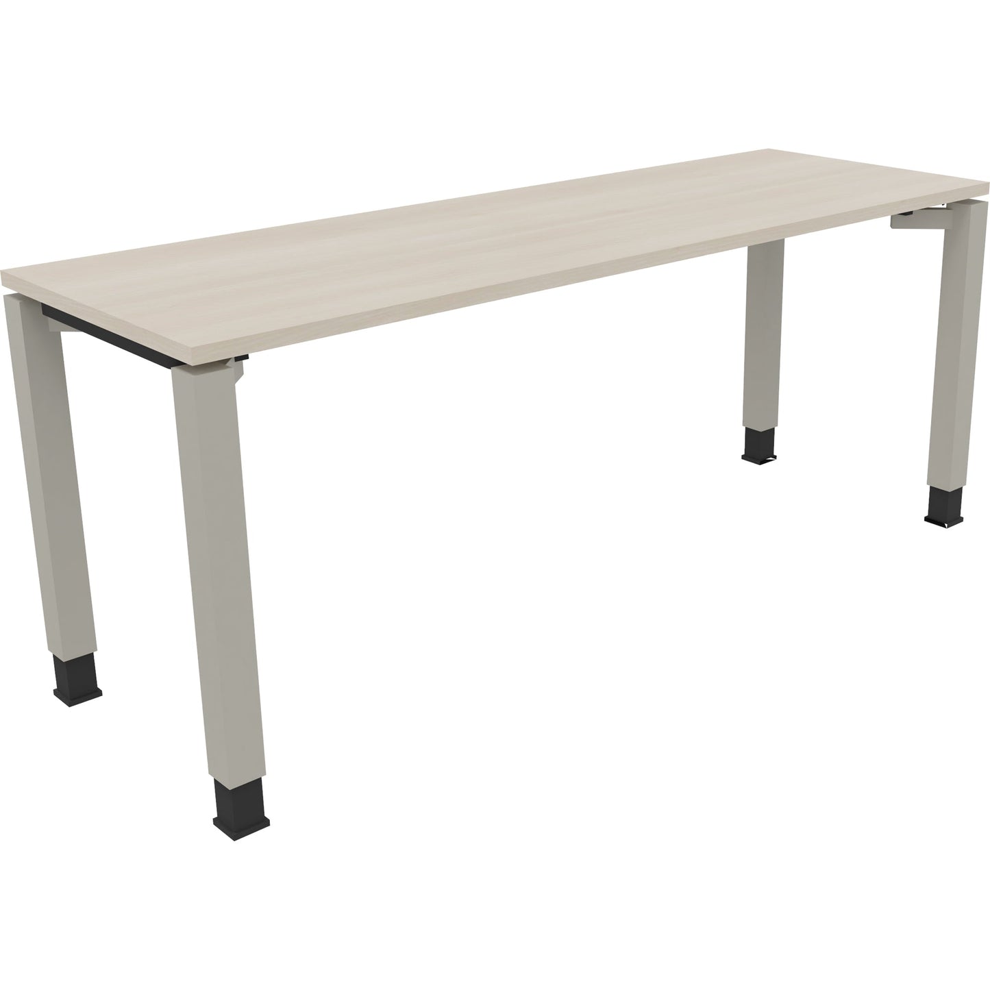 Schreibtisch all in one Maße: 1.800 x 680-820 x 600 mm (B x H x T) Holz akazie hell