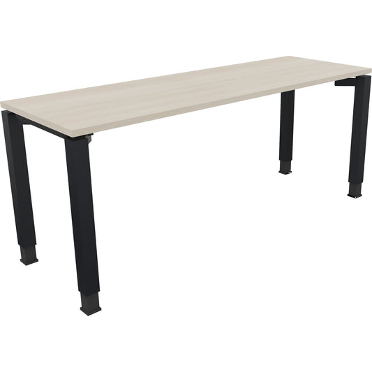 Schreibtisch all in one Maße: 1.800 x 680-820 x 600 mm (B x H x T) Holz akazie hell