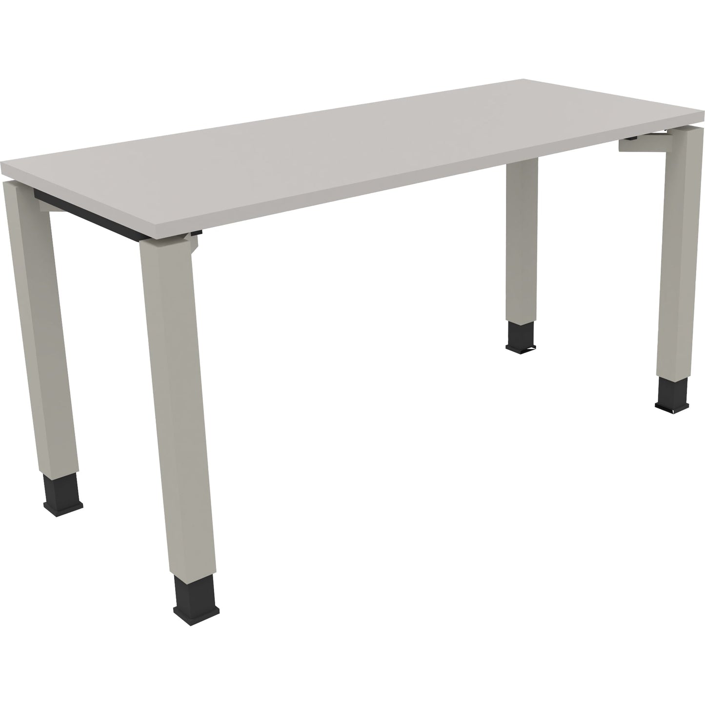 Schreibtisch all in one Maße: 1.400 x 680-820 x 600 mm (B x H x T) Holz lichtgrau