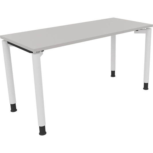 Schreibtisch all in one Maße: 1.400 x 680-820 x 600 mm (B x H x T) Holz lichtgrau