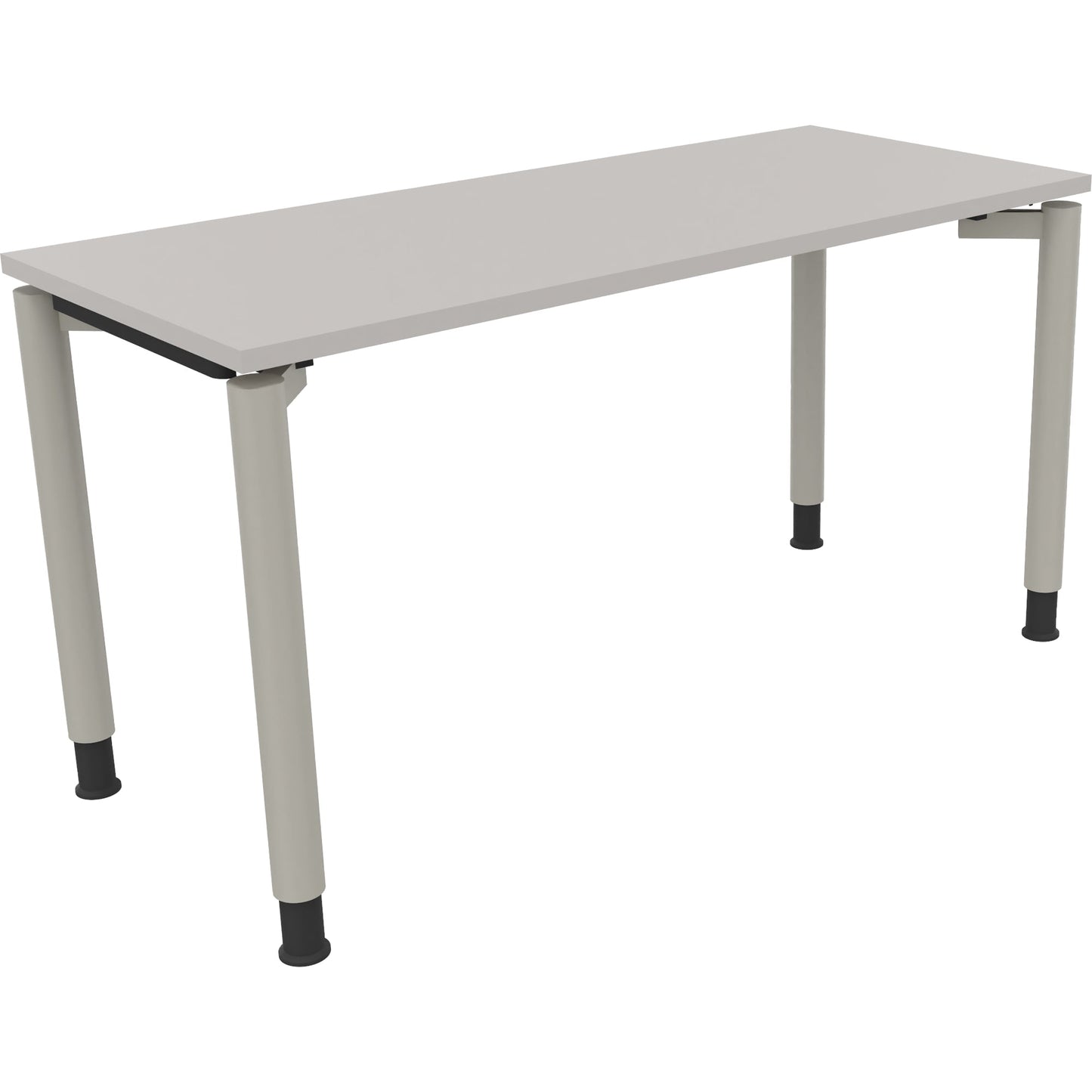 Schreibtisch all in one Maße: 1.400 x 680-820 x 600 mm (B x H x T) Holz lichtgrau