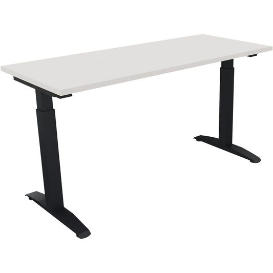 Schreibtisch all in one Maße: 1.400 x 650-850 x 600 mm (B x H x T) Holz diamantweiß