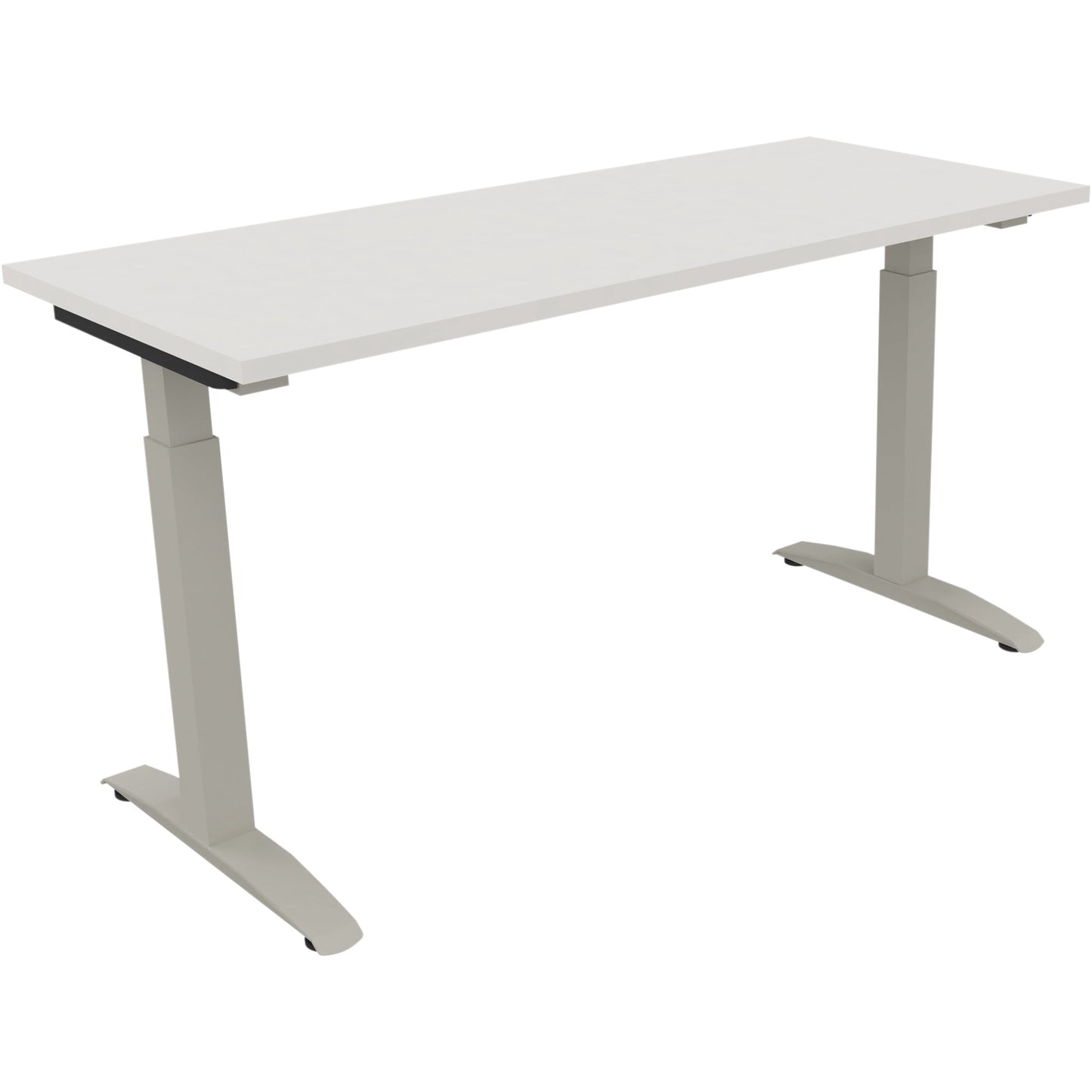 Schreibtisch all in one Maße: 1.400 x 650-850 x 600 mm (B x H x T) Holz diamantweiß