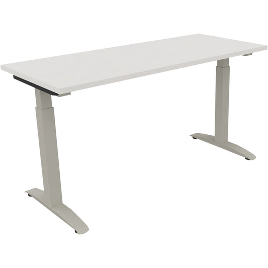Schreibtisch all in one Maße: 1.400 x 650-850 x 600 mm (B x H x T) Holz diamantweiß