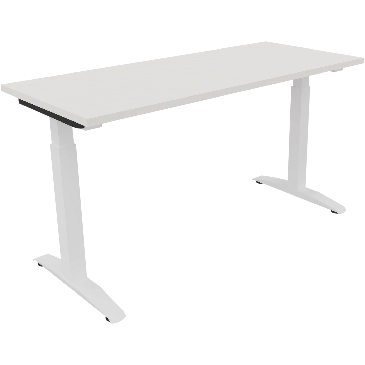 Schreibtisch all in one Maße: 1.400 x 650-850 x 600 mm (B x H x T) Holz diamantweiß