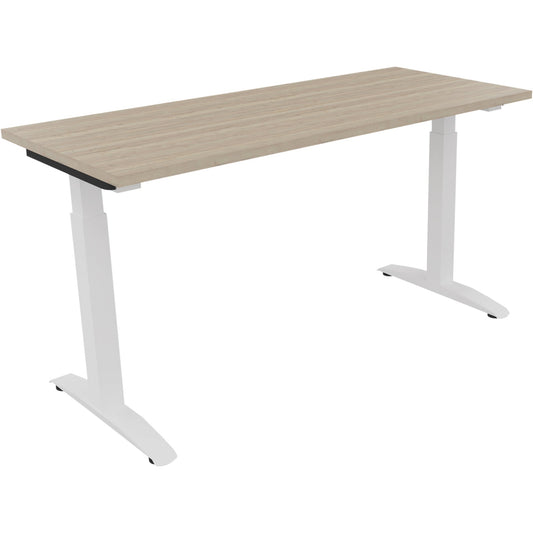 Schreibtisch all in one Maße: 1.400 x 650-850 x 600 mm (B x H x T) Holz eiche natur